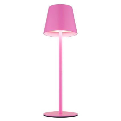 Globo - Ładowalna, dotykowa, ściemnialna lampa stołowa na zewnątrz 3 w 1 LED/3W/5V 3000/4000/5000K IP54 1800 mAh różowa