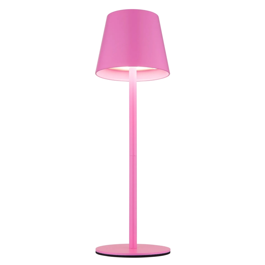 Globo - Ładowalna, dotykowa, ściemnialna lampa stołowa na zewnątrz 3 w 1 LED/3W/5V 3000/4000/5000K IP54 1800 mAh różowa