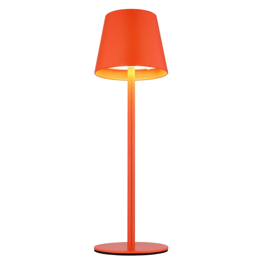 Globo - Lampa stołowa zewnętrzna 3 w 1 LED, ściemniana, z dotykowym sterowaniem i ładowaniem, 3W/5V, 3000/4000/5000K, IP54, 1800 mAh, czerwona