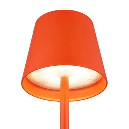 Globo - Lampa stołowa zewnętrzna 3 w 1 LED, ściemniana, z dotykowym sterowaniem i ładowaniem, 3W/5V, 3000/4000/5000K, IP54, 1800 mAh, czerwona