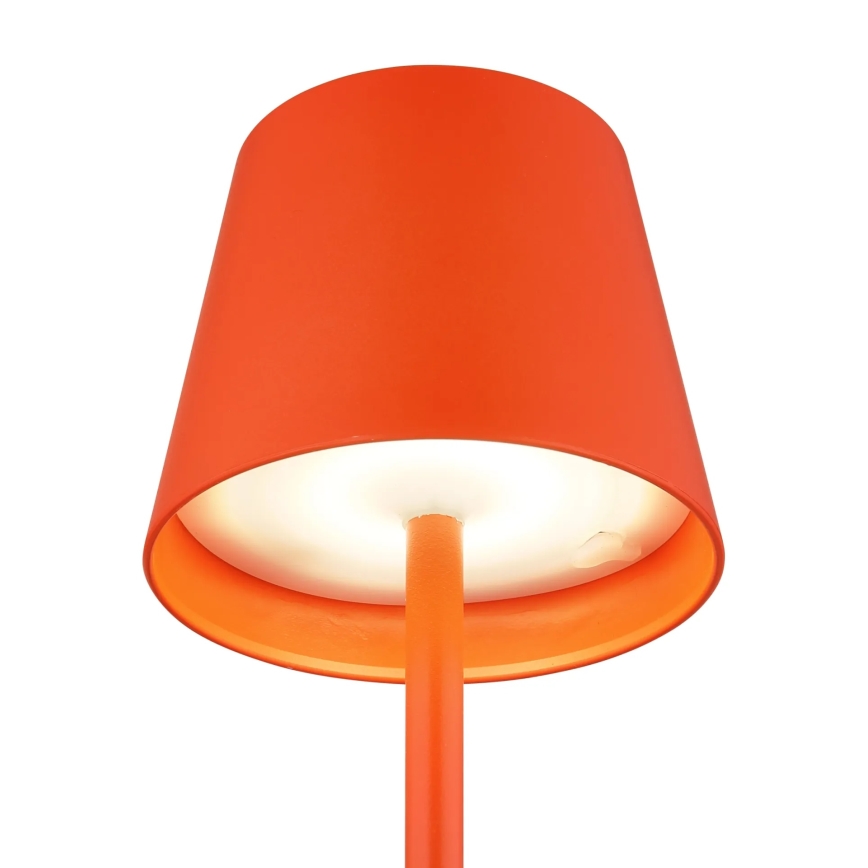 Globo - Lampa stołowa zewnętrzna 3 w 1 LED, ściemniana, z dotykowym sterowaniem i ładowaniem, 3W/5V, 3000/4000/5000K, IP54, 1800 mAh, czerwona