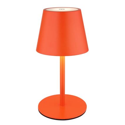 Globo - Lampa stołowa zewnętrzna 3 w 1 LED, ściemniana, z dotykowym sterowaniem i ładowaniem, 3W/5V, 3000/4000/5000K, IP54, 1800 mAh, czerwona
