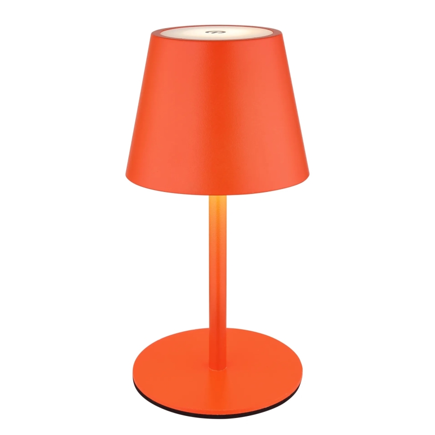 Globo - Lampa stołowa zewnętrzna 3 w 1 LED, ściemniana, z dotykowym sterowaniem i ładowaniem, 3W/5V, 3000/4000/5000K, IP54, 1800 mAh, czerwona