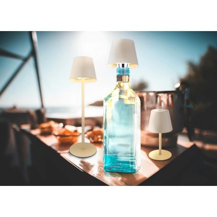 Globo - Dotykowo ściemniana, ładowalna lampa stołowa zewnętrzna LED/3W/5V 3000/4000/5000K IP54 1800 mAh