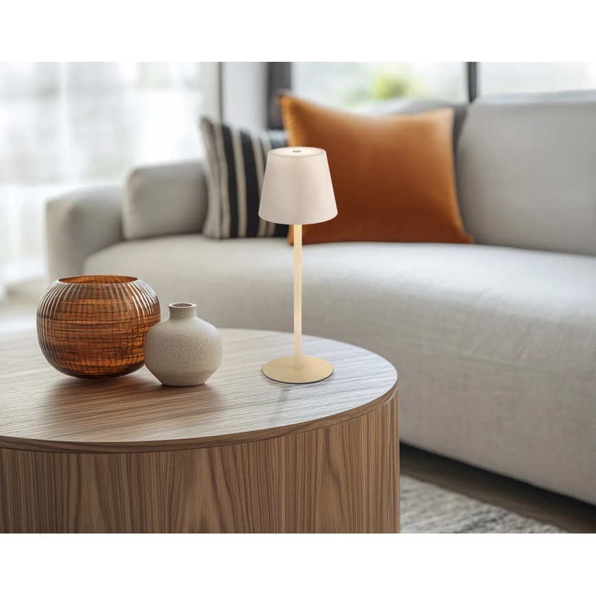 Globo - Dotykowo ściemniana, ładowalna lampa stołowa zewnętrzna LED/3W/5V 3000/4000/5000K IP54 1800 mAh