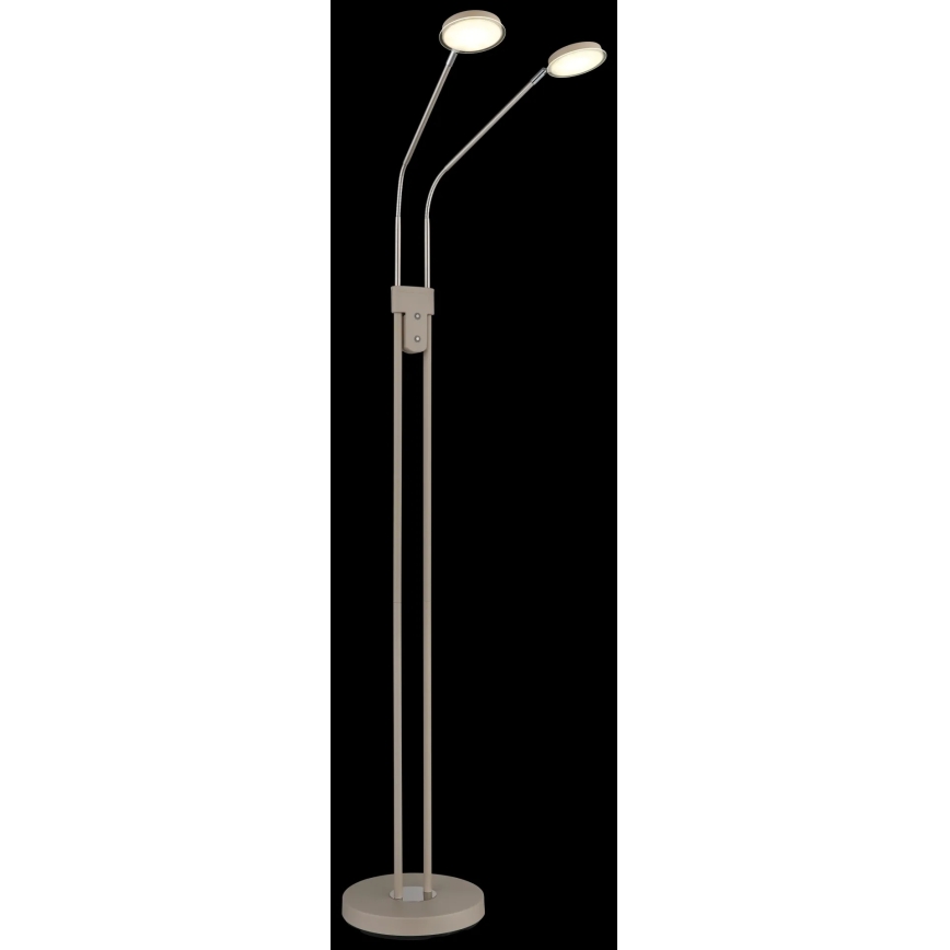 Globo - Ściemnialna lampa stojąca LED 2xLED/6,5W/230V 2700/3350/4000K beżowa