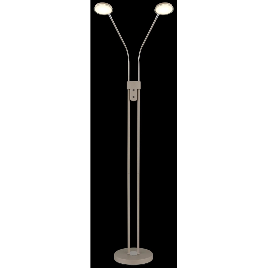Globo - Ściemnialna lampa stojąca LED 2xLED/6,5W/230V 2700/3350/4000K beżowa