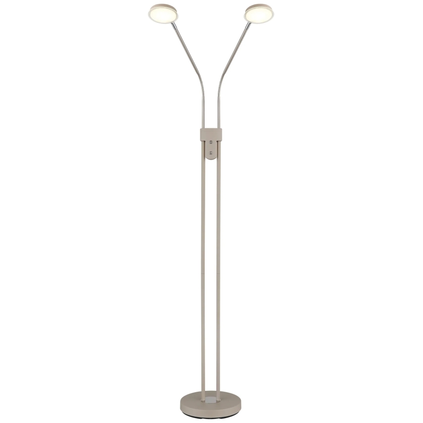 Globo - Ściemnialna lampa stojąca LED 2xLED/6,5W/230V 2700/3350/4000K beżowa