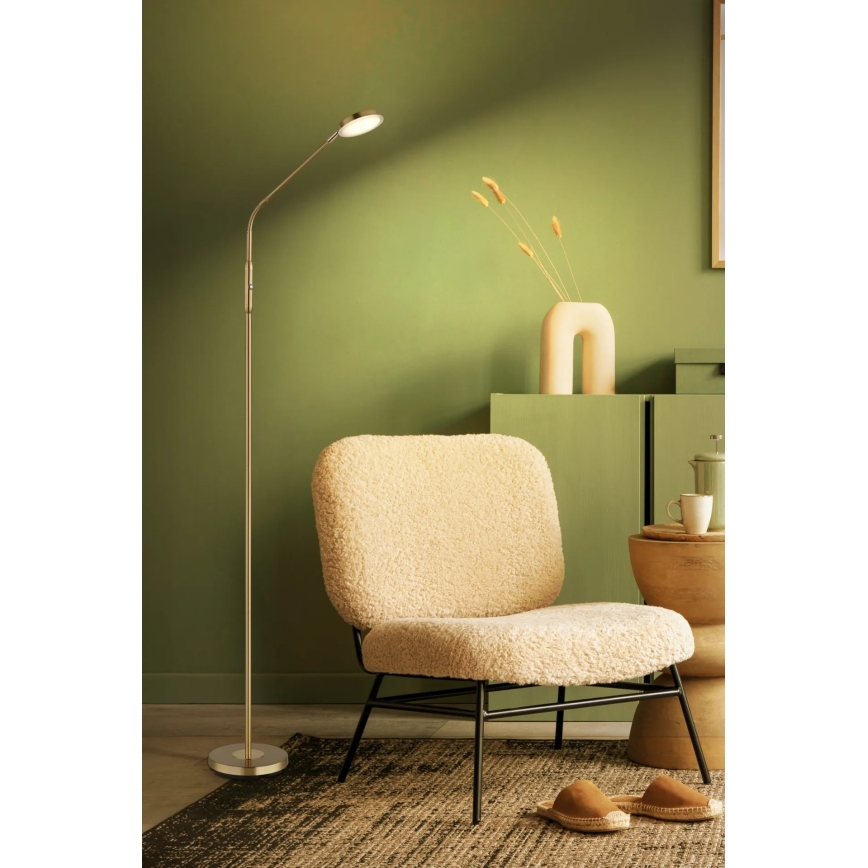 Globo - LED ściemnialna dotykowa lampa stojąca LED/6,5W/230V 2700/3350/4000K mosiądz