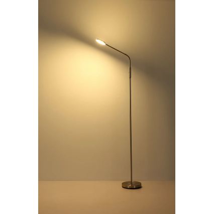 Globo - ściemniana lampa stojąca LED z dotykowym sterowaniem LED/6,5W/230V 2700/3350/4000K matowy chrom