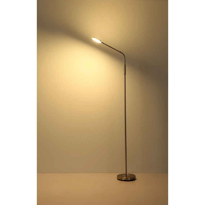 Globo - ściemniana lampa stojąca LED z dotykowym sterowaniem LED/6,5W/230V 2700/3350/4000K matowy chrom