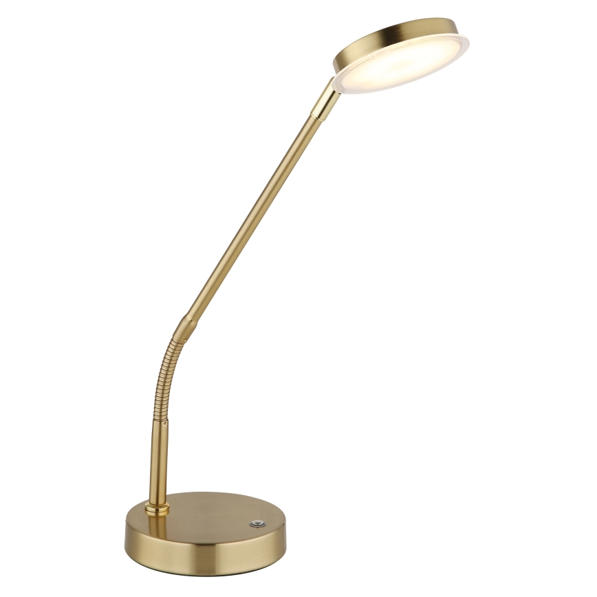 Globo - Dotykowo ściemnialna lampa stołowa LED/6,5W/230V 2700/3350/4000K mosiądz