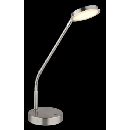 Globo - LED dotykowa ściemnialna lampa stołowa LED/6,5W/230V 2700/3350/4000K matowy chrom