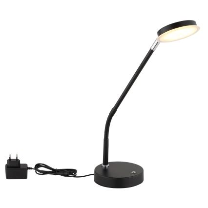 Globo - LED Dotykowa ściemnialna lampa stołowa LED/6,5W/230V 2700/3350/4000K czarna