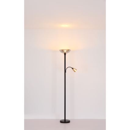 Globo - Lampa podłogowa 1xE27/60W/230V + 1xE14/40W
