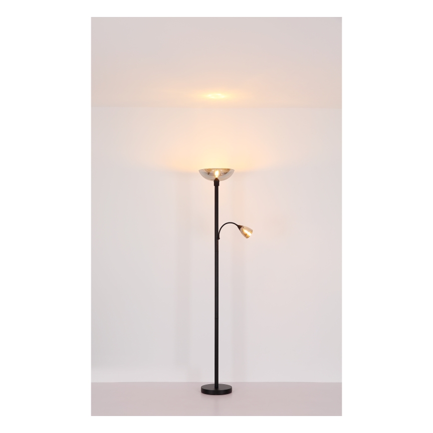 Globo - Lampa podłogowa 1xE27/60W/230V + 1xE14/40W