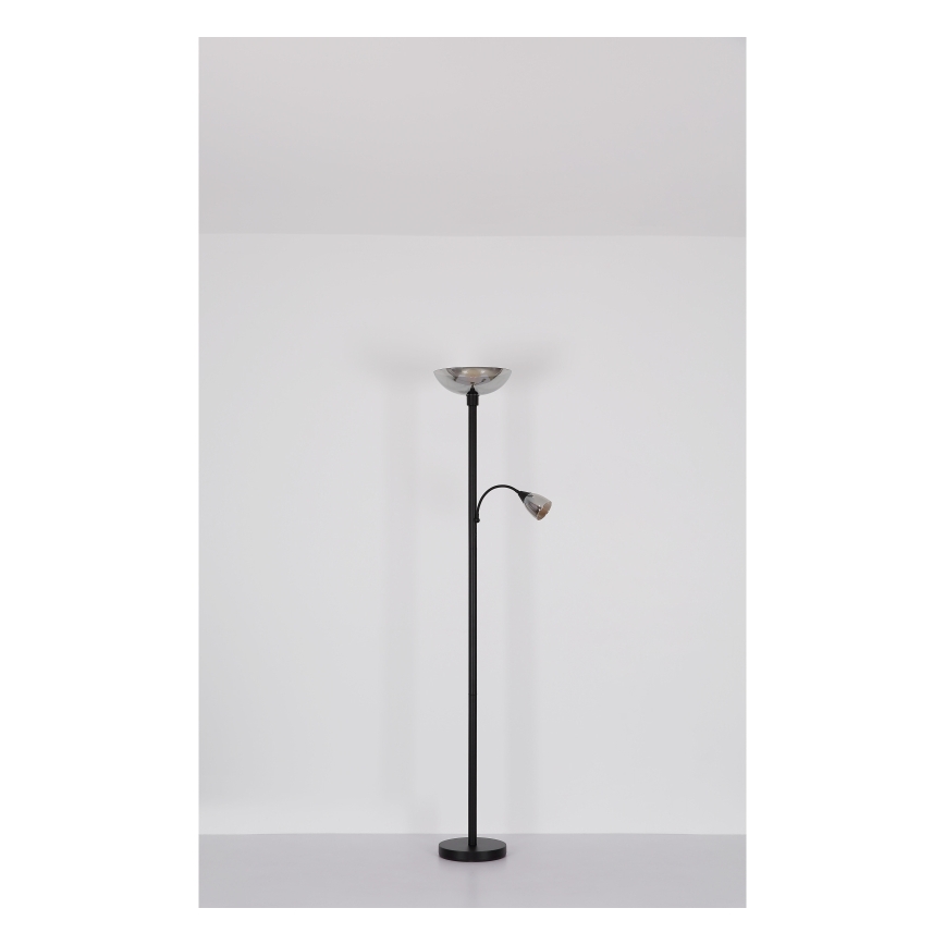Globo - Lampa podłogowa 1xE27/60W/230V + 1xE14/40W