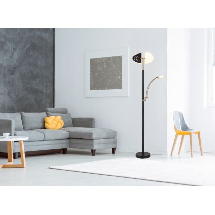 Globo - LED ściemniana lampa stojąca LED/40W/230V + LED/5,5W 2700/4000/6000K czarna