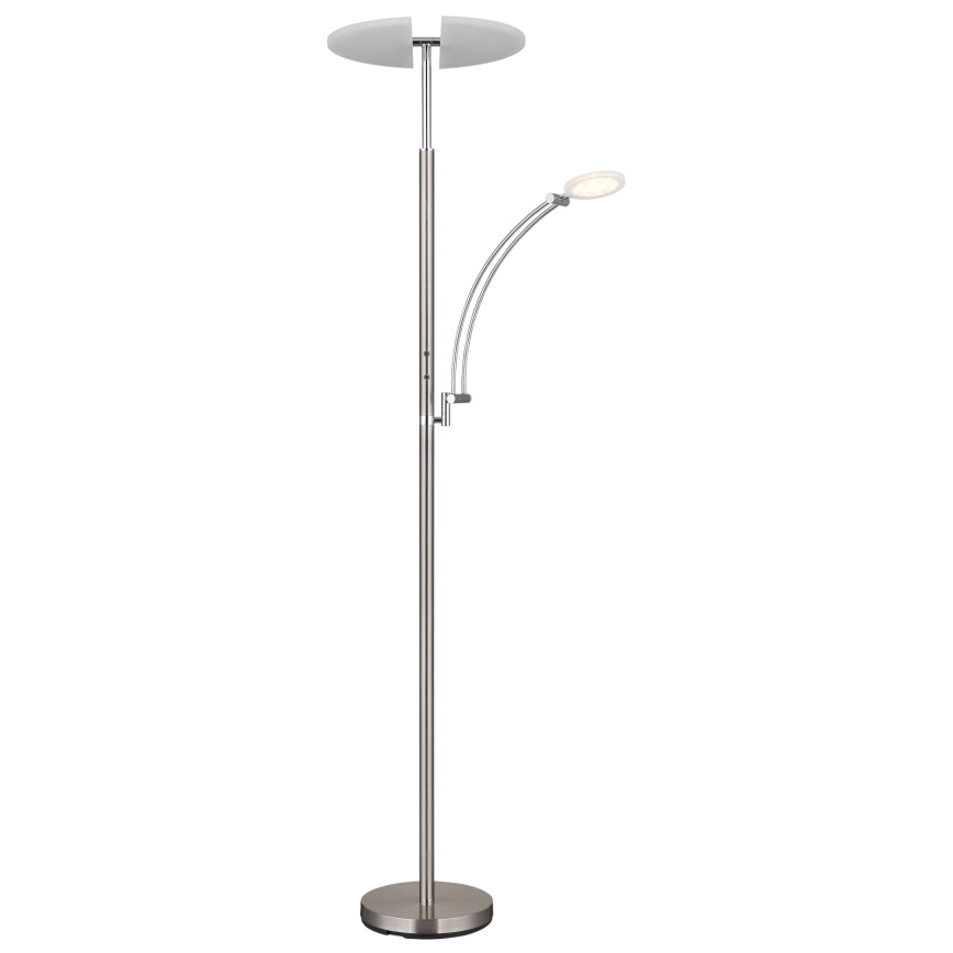 Globo - ściemniana lampa stojąca LED/40W/230V + LED/5,5W 2700/4000/6000K matowy chrom
