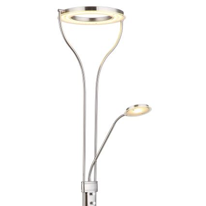 Globo - LED ściemnialna lampa stojąca LED/20W/230V + LED/4W 3000K matowy chrom