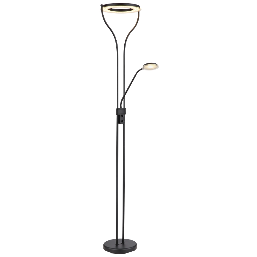 Globo - ściemnialna lampa stojąca LED/20W/230V + LED/4W 3000K czarna