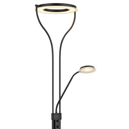 Globo - ściemnialna lampa stojąca LED/20W/230V + LED/4W 3000K czarna