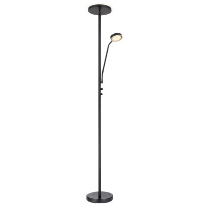 Globo - Ściemniana lampa stojąca LED LED/18,5W/230V + LED/4,5W 3000K czarna