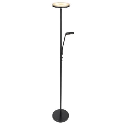Globo - Ściemniana lampa stojąca LED LED/18,5W/230V + LED/4,5W 3000K czarna
