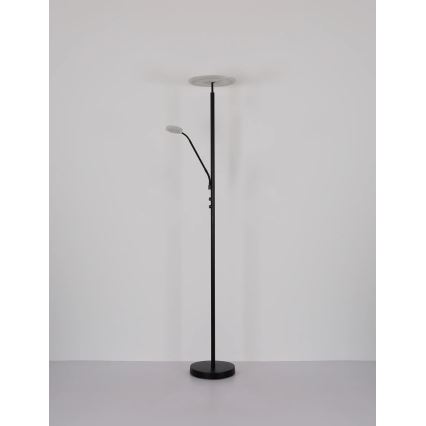 Globo - Ściemnialna lampa stojąca LED/28W/230V + LED/5W 3000K czarna