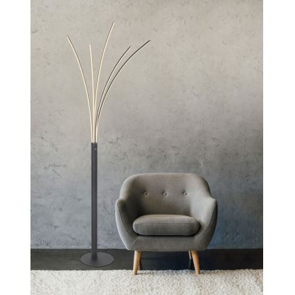 Globo - Dotykowo ściemniana lampa stojąca LED/36W/230V czarna