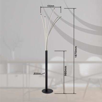 Globo - LED Ściemniana lampa stojąca LED/36W/230V 3000-6000K Wi-Fi Tuya + pilot zdalnego sterowania