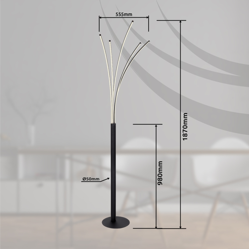 Globo - LED Ściemniana lampa stojąca LED/36W/230V 3000-6000K Wi-Fi Tuya + pilot zdalnego sterowania