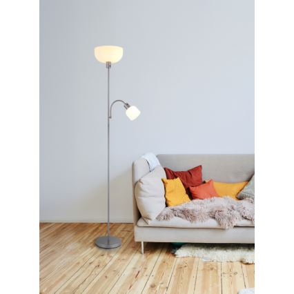 Globo - Lampa podłogowa 1xE27/40W/230V + 1xE14/25W
