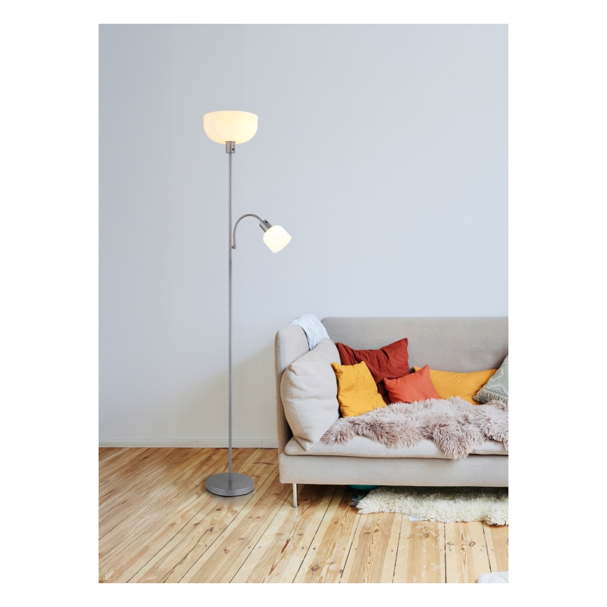 Globo - Lampa podłogowa 1xE27/40W/230V + 1xE14/25W