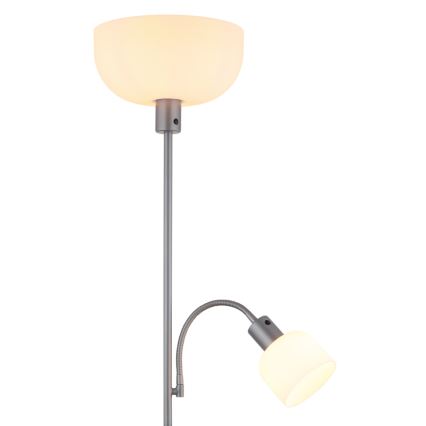 Globo - Lampa podłogowa 1xE27/40W/230V + 1xE14/25W