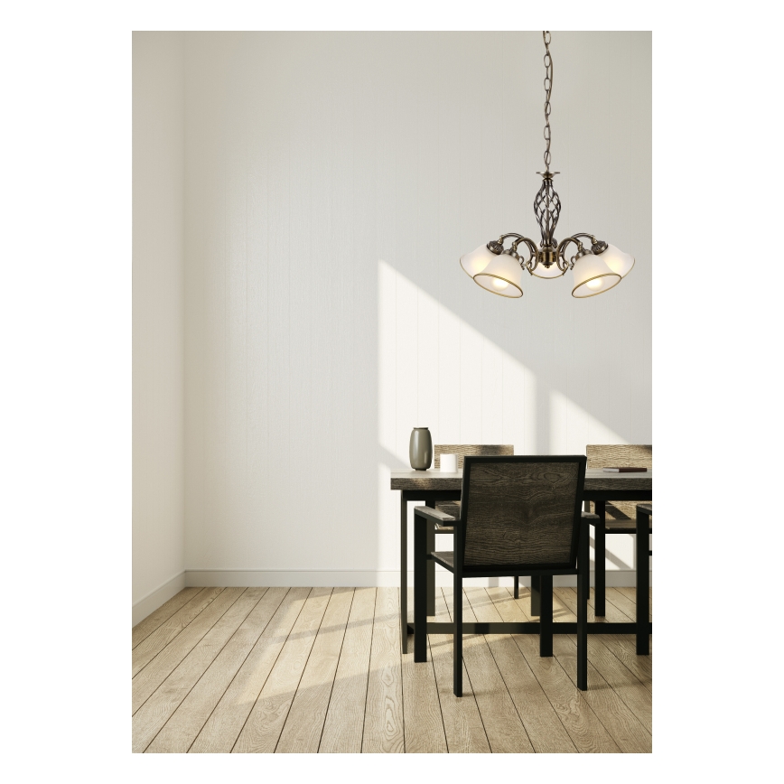 Globo - Żyrandol na łańcuchu 5xE27/60W/230V