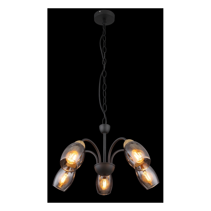 Globo - Żyrandol na łańcuchu 5xE14/25W/230V