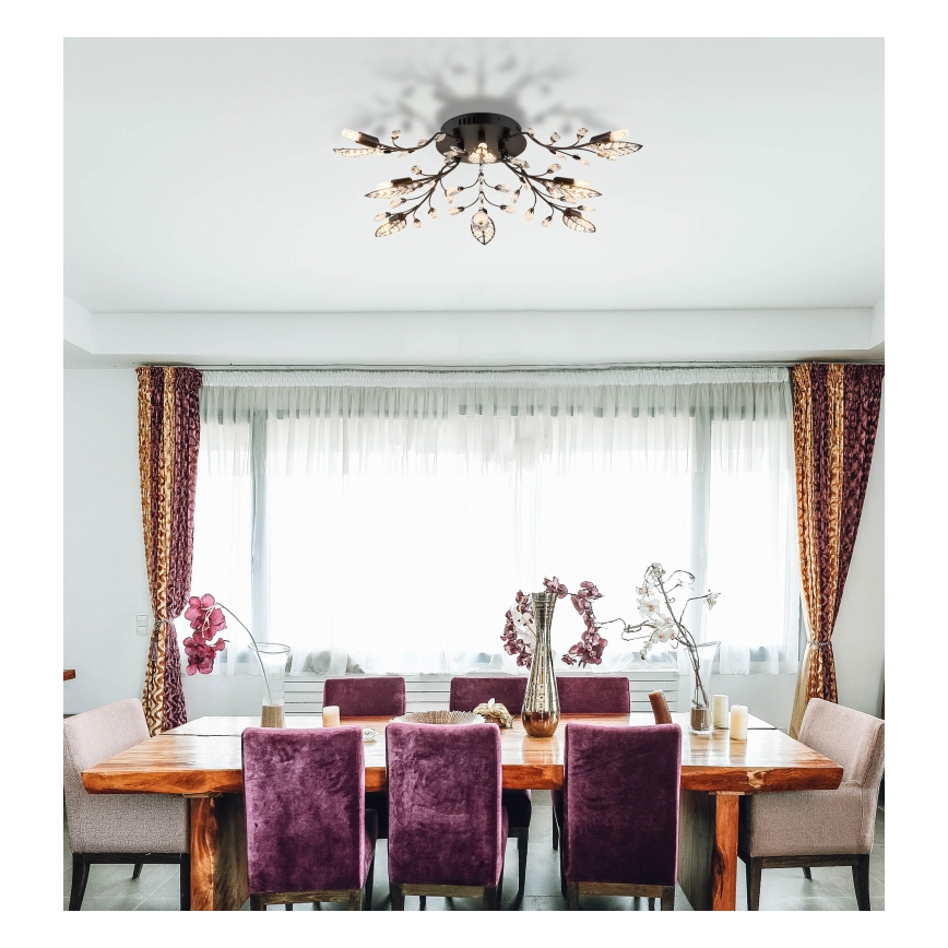 Globo - Lampa sufitowa 8xG9/5W/230V śr. 76 cm