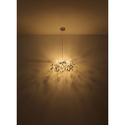 Globo - Żyrandol na lince 8xG9/8W/230V śr. 61 cm złoty