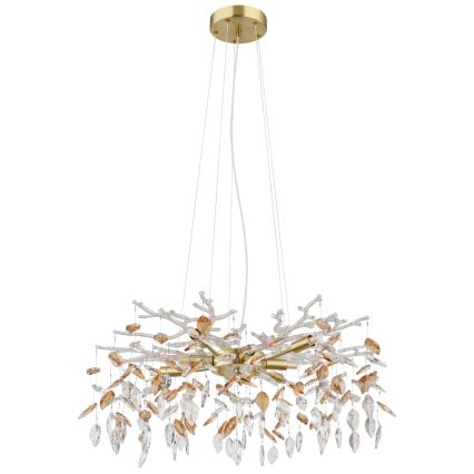Globo - Żyrandol na lince 8xG9/8W/230V śr. 61 cm złoty