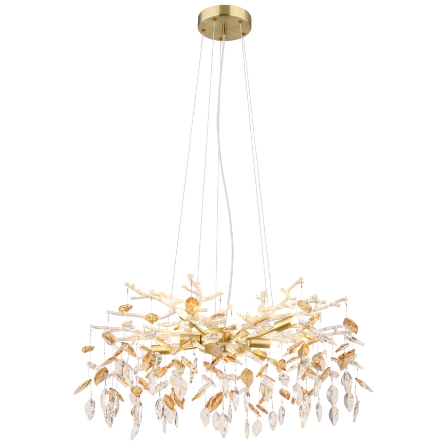 Globo - Żyrandol na lince 8xG9/8W/230V śr. 61 cm złoty