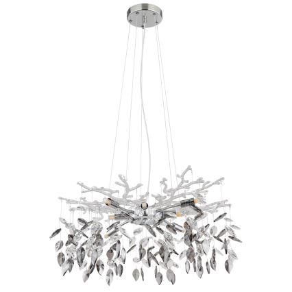 Globo - Żyrandol na lince 8xG9/8W/230V śr. 61 cm chrom błyszczący