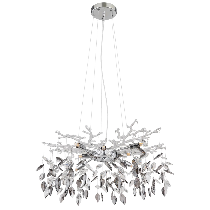 Globo - Żyrandol na lince 8xG9/8W/230V śr. 61 cm chrom błyszczący