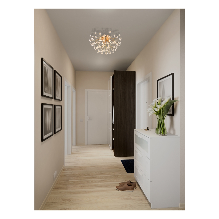 Globo - LED Plafon 4xG9/3,5W/230V śr. 45 cm złoty