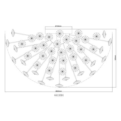 Globo - LED lampa sufitowa 6xG9/3,5W/230V złota