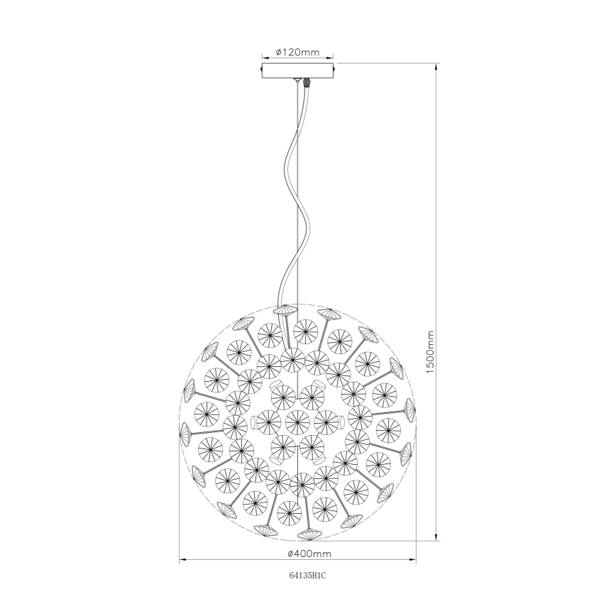 Globo - Żyrandol LED na lince 8xG9/3,5W/230V błyszczący chrom