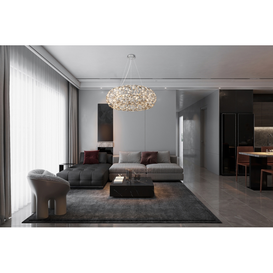 Globo - LED kryształowy żyrandol na linkach 20xG9/3,5W/230V