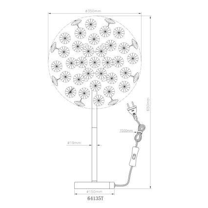 Globo - LED Lampa stołowa 8xG9/3,5W/230V złoty