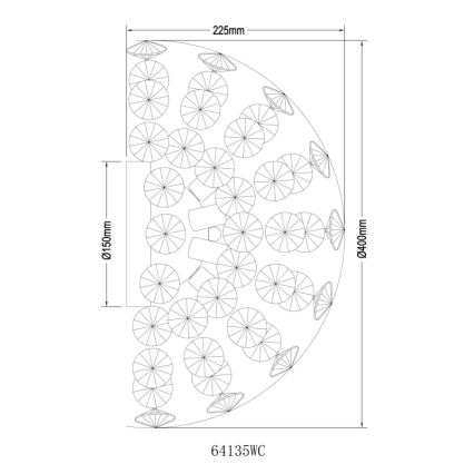 Globo - LED Kinkiet 6xG9/3,5W/230V chrom błyszczący