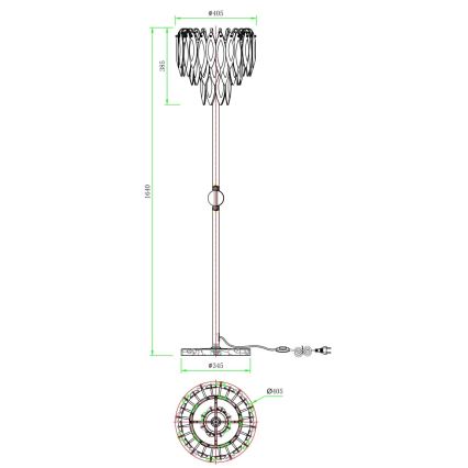 Globo - Lampa stojąca 4xE14/40W/230V